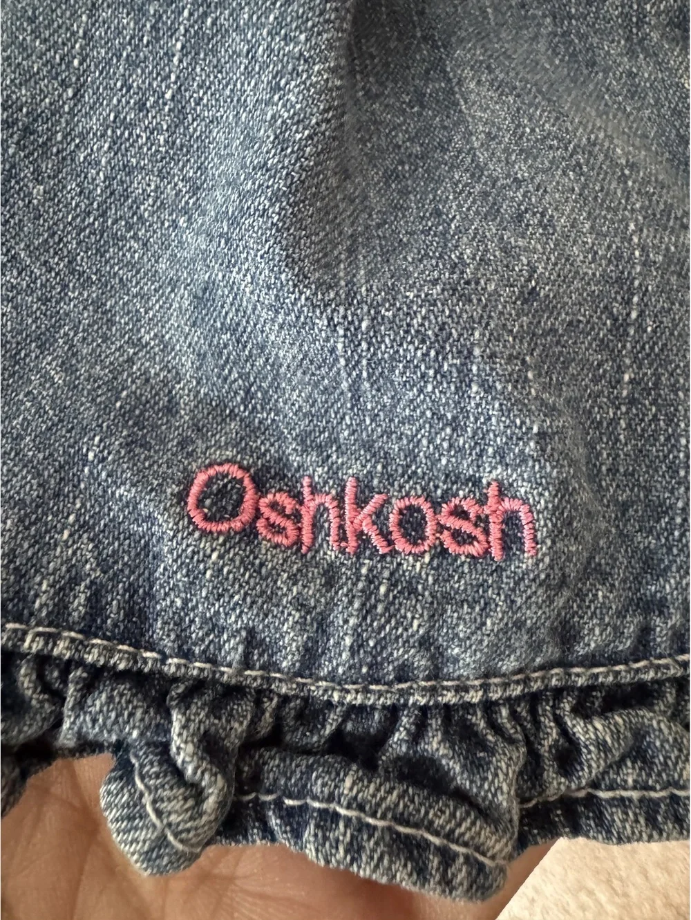 Vintage Oshkosh Denim Embroidered Dress